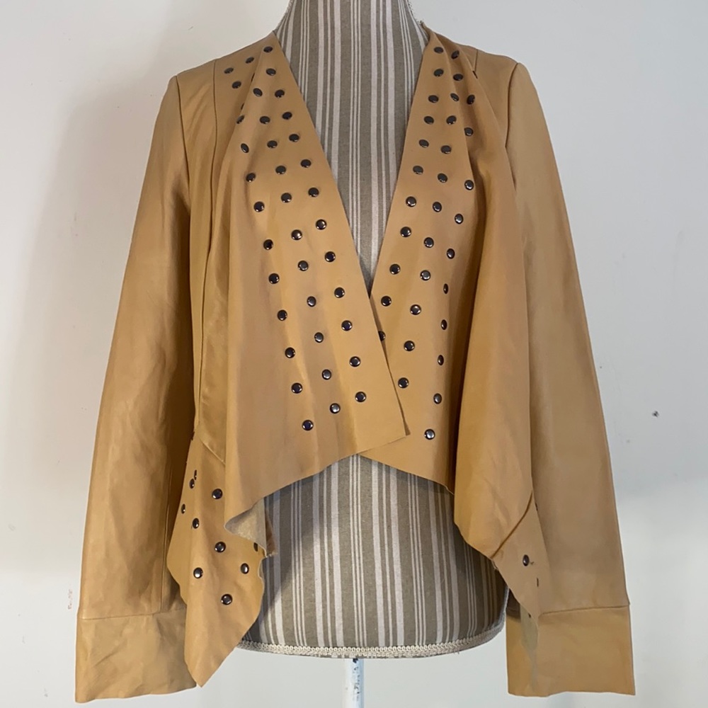 Cache Studded Leather Jacket - image 1